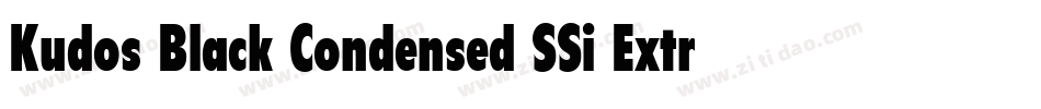 Kudos Black Condensed SSi Extra Bold Condensed字体转换